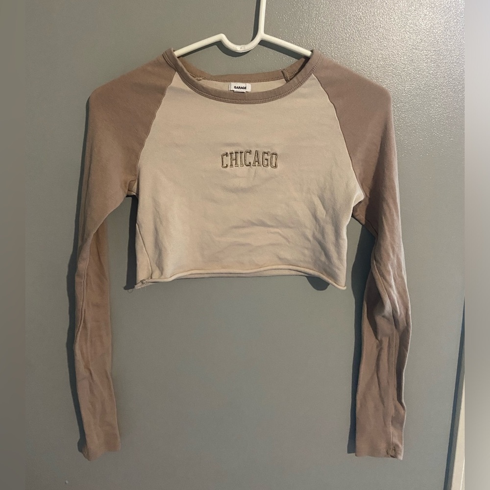 Garage Cropped Long Sleeve Top